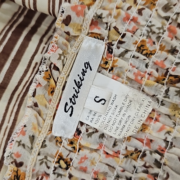 Boho Floral Vintage Halter Dress - SIZE SMALL - Picture 6 of 7